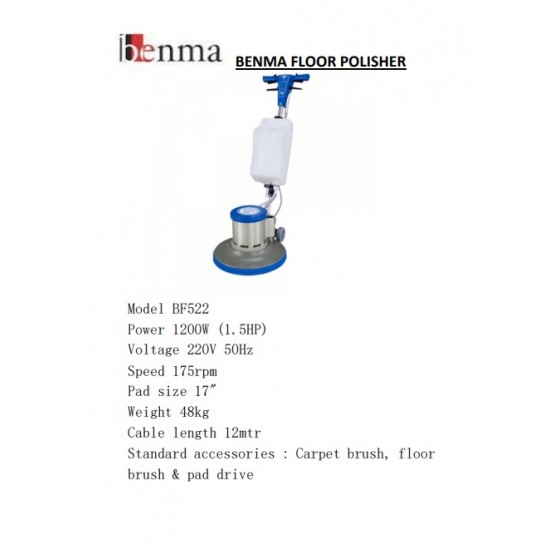 BENMA FLOOR POLISHER BF522