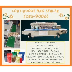 CONTINUOUS BAG SEALER MACHINE FOR PLASTIC AND HORIZONTAL TYPE (CBS-900Q) CONTINUOUS BAG SEALER MACHINE FOR PLASTIC AND HORIZONTAL TYPE (CBS-900Q)
