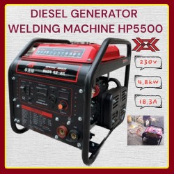 DIESEL GENERATOR WELDING MACHINE HP5500 GW210 (4.5KW/230V/50HZ/10Liter)