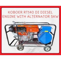 KOBOER RT140 DI DIESEL ENGINE COMPLETE WITH ALTERNATOR 5KW