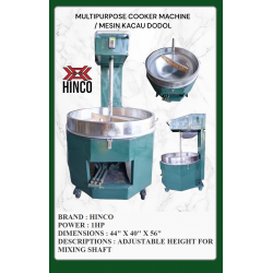 MULTIPURPOSE COOKER MIXER MACHINE / MESIN KACAU DODOL