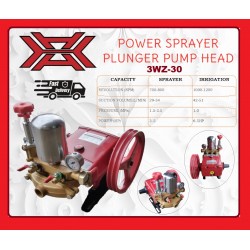 POWER SPRAYER PLUNGER PUMP HEAD 3WZ-30