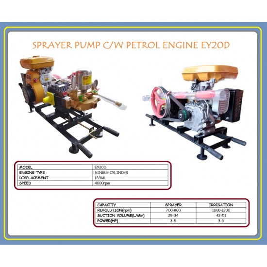 SPRAYER PUMP C/W PETROL ENGINE EY20