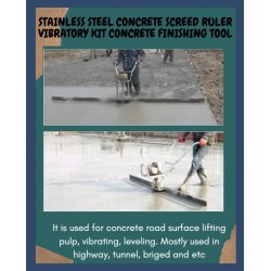 CONCRETE SCREED VIBRATORY KIT CONCRETE FINISHING TOOL - CONCRETE SURFACE LEVELING TAMPER RULER