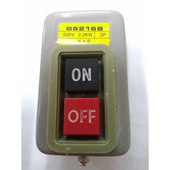 SELF-LOCKING 3P ON/OFF POWER PUSH BUTTON SWITCH BS216B