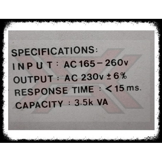 TELETRON AUTOMATIC AC VOLTAGE STABILIZER (TS-3500VA)