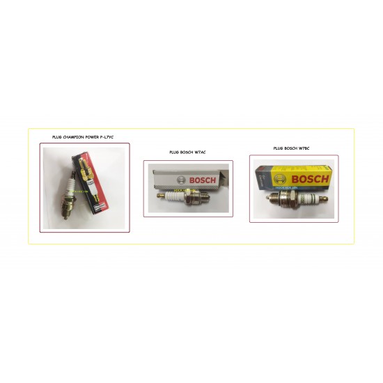 SPARK PLUG BOSCH W7AC / SPARK PLUG BOSCH W7BC / PLUG CHAMPION POWER P-L7YC