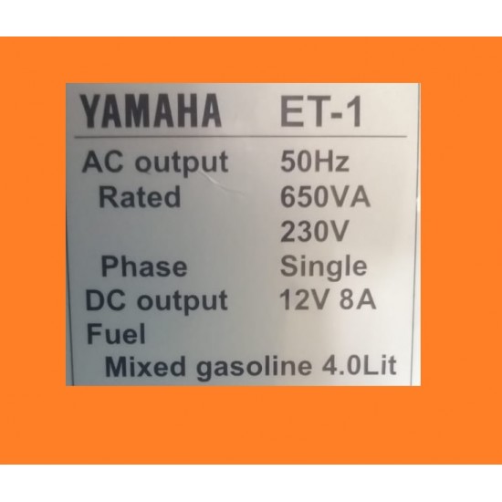 Gasoline Generator Yamaha ET-1