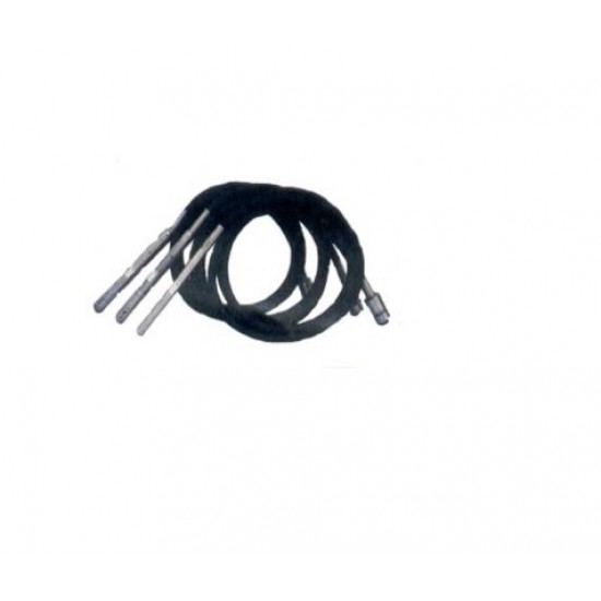 Vibrator poker with flexible shaft