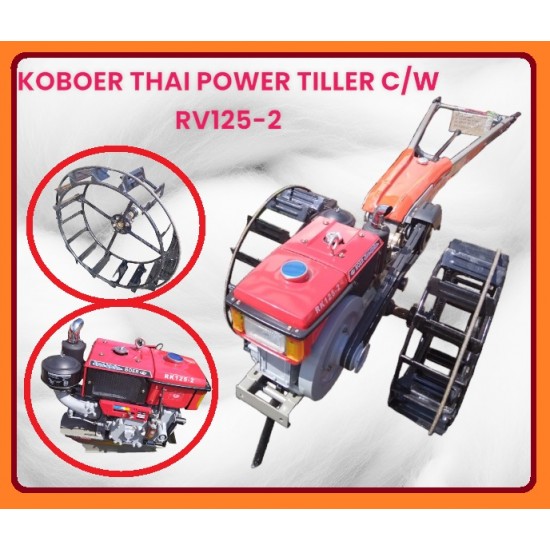 KOBOER THAI POWER TILLER C/W DIESEL ENGINE RV125-2